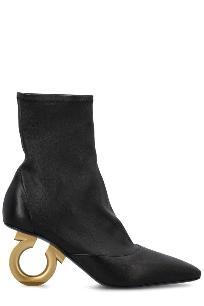 商品Salvatore Ferragamo|Ferragamo Elina Sculpted-Heeled Ankle Boots,价格¥6694,第1张图片