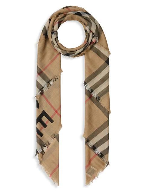 商品Burberry|The Classic Giant Check Scarf,价格¥3323,第1张图片