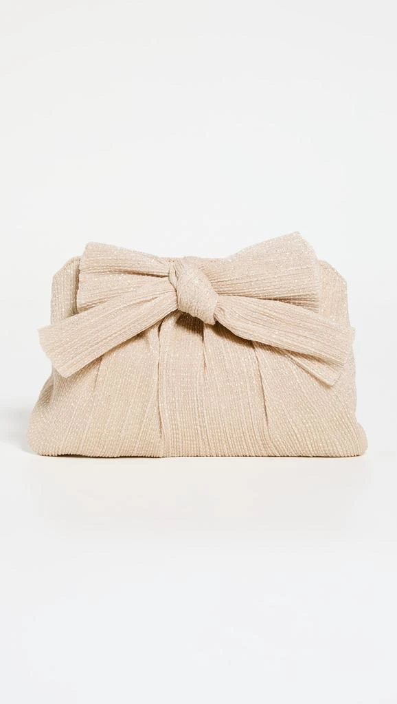 商品Loeffler Randall|Loeffler Randall Rayne 蝴蝶结裥褶手拿包,价格¥917,第2张图片详细描述
