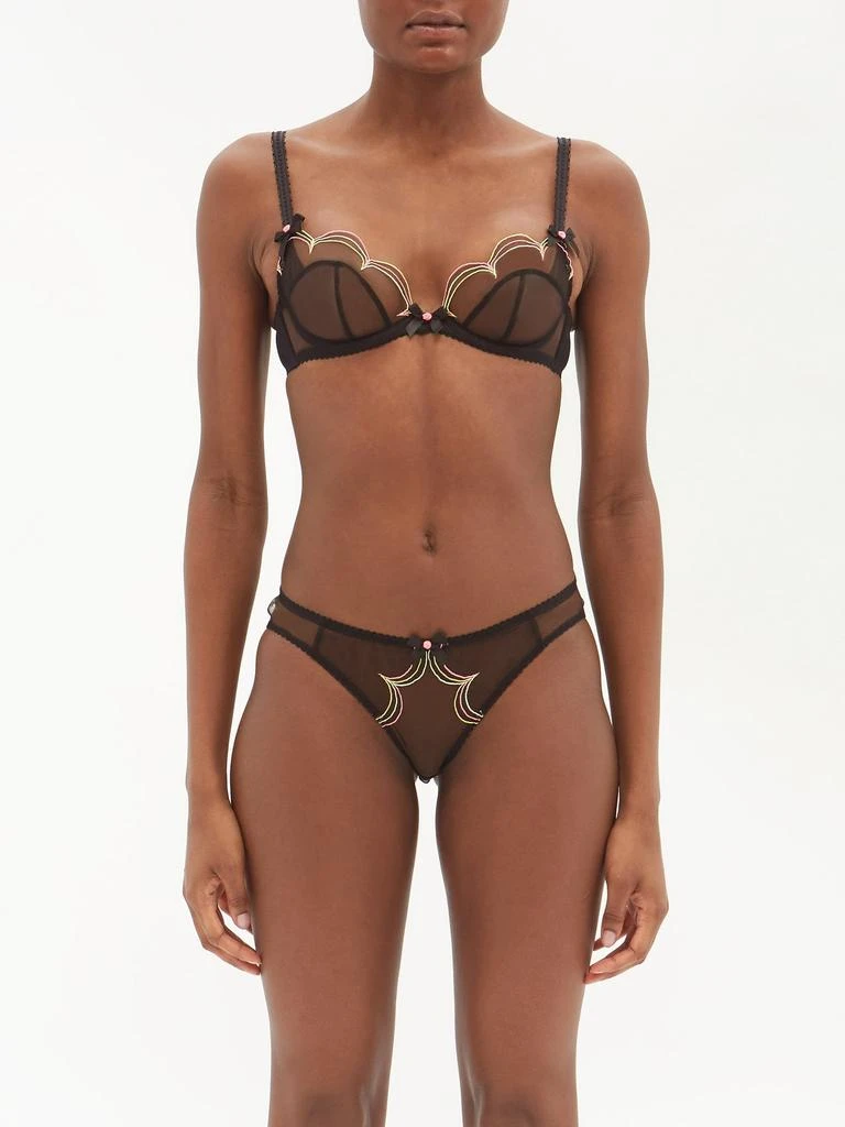 商品L'Agent by Agent Provocateur|Lorna scallop-embroidered tulle briefs,价格¥142,第1张图片