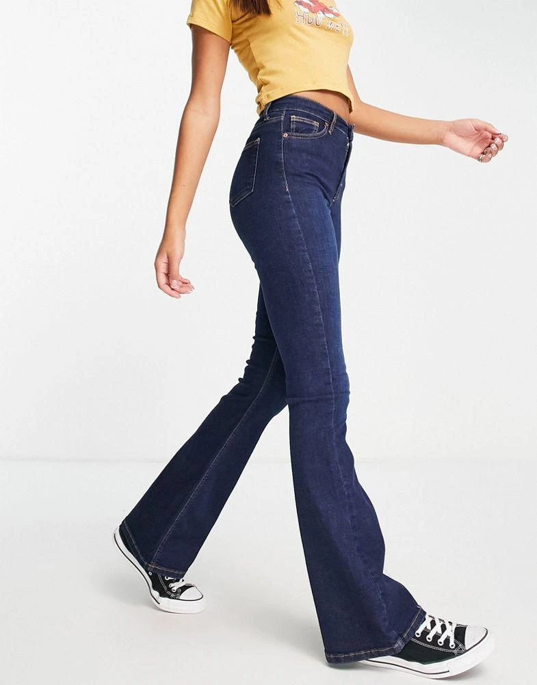 商品Topshop|Topshop Jamie flare jeans in indigo,价格¥271,第3张图片详细描述