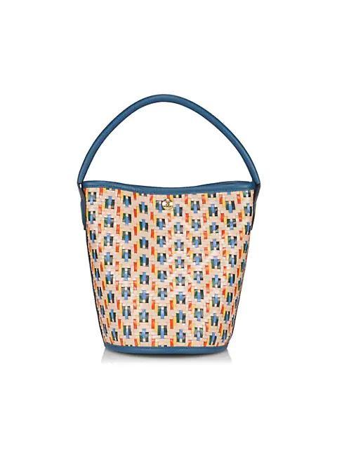 商品Longchamp|Épure Woven Leather Bucket Bag,价格¥3643,第1张图片