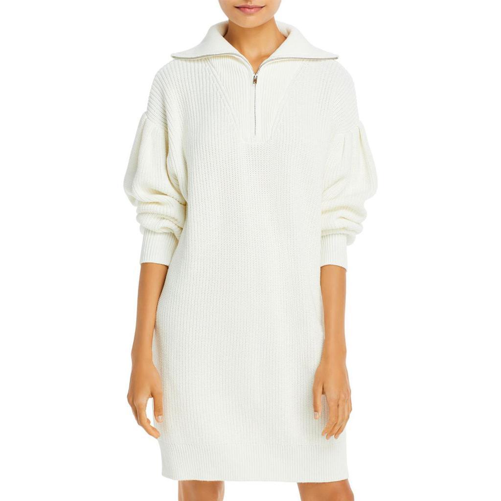 商品AQUA|Aqua Womens 1/4 Zip Mini Sweaterdress,价格¥192,第1张图片