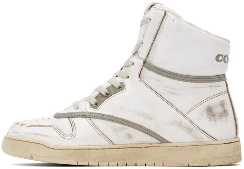 商品Coach|White Distressed Sneakers,价格¥678,第3张图片详细描述