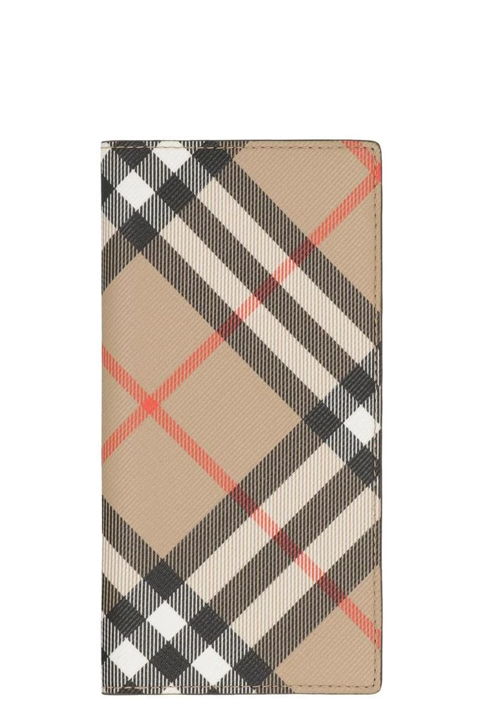 商品Burberry|Burberry Continental Wallet In Check Motif,价格¥3162,第1张图片