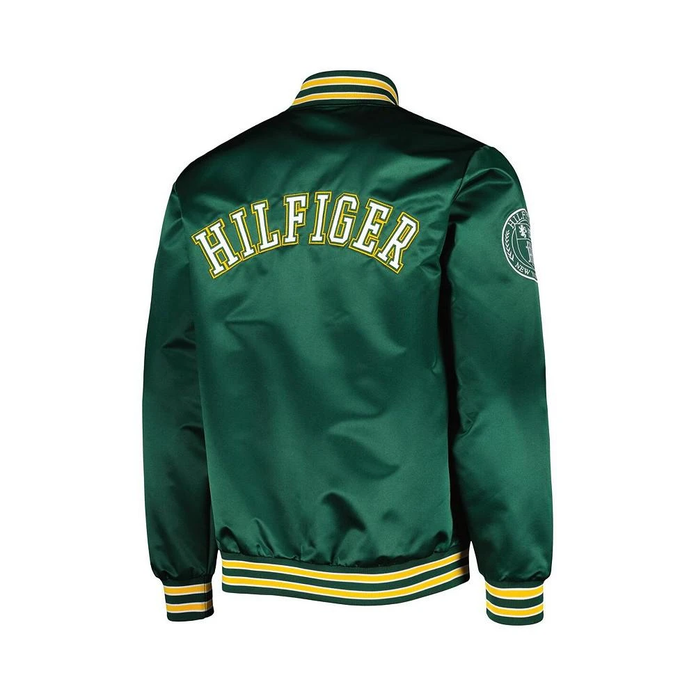 商品Tommy Hilfiger|Men's Green Green Bay Packers Elliot Varsity Full-Snap Jacket,价格¥772,第3张图片详细描述