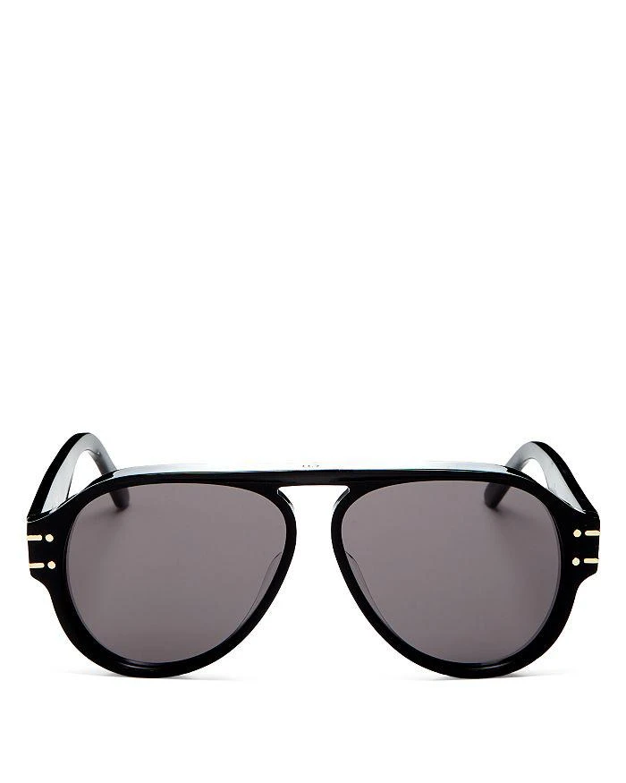 商品Dior| Brow Bar Aviator Sunglasses, 58mm,价格¥4219,第3张图片详细描述