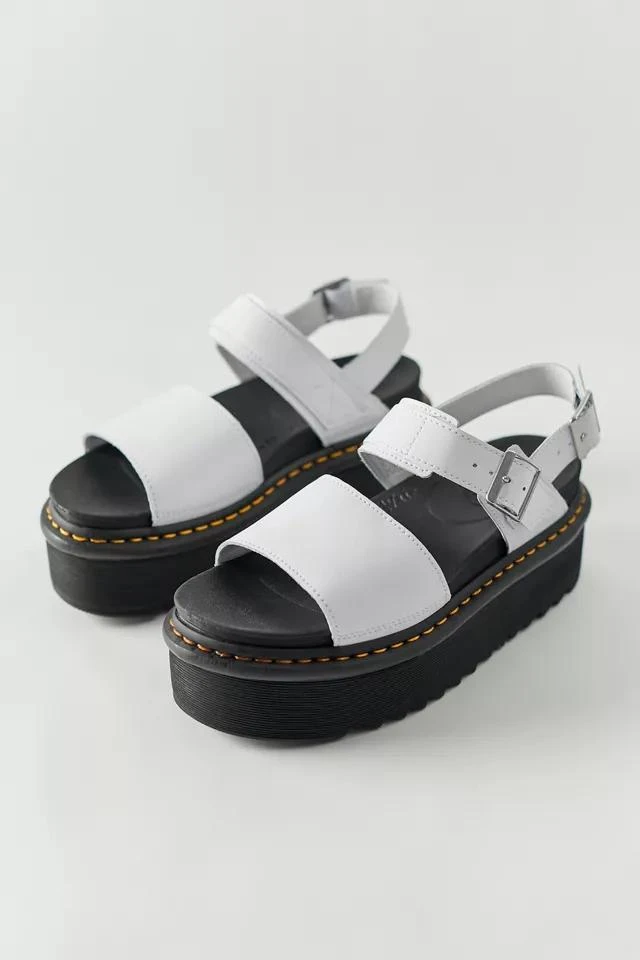 商品Dr. Martens|Dr. Martens Voss Quad Platform Leather Sandal,价格¥529,第2张图片详细描述