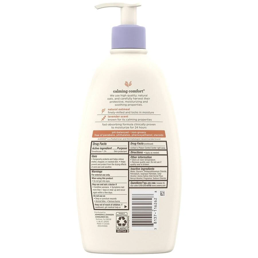 商品Aveeno|Calming Comfort Moisturizing Body Lotion Lavender Vanilla,价格¥109,第4张图片详细描述