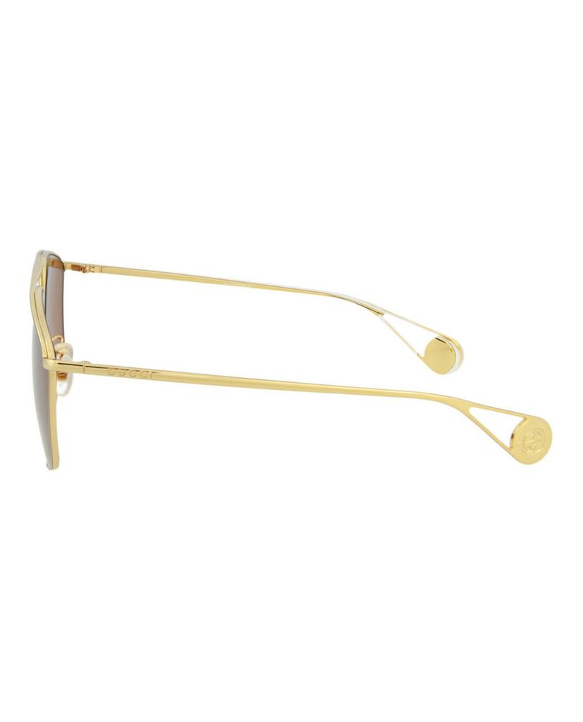 Gucci Aviator-Style  Metal Sunglasses商品第3张图片规格展示