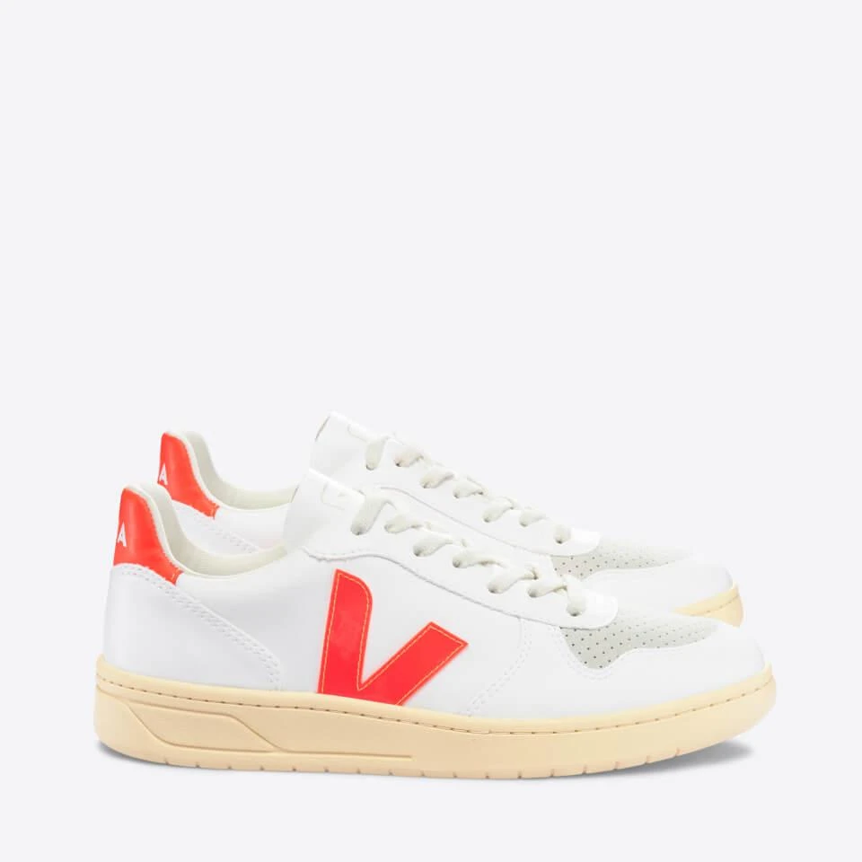 商品Veja|VEJA WOMEN’S V-10 FAUX LEATHER AND SUEDE TRAINERS,价格¥592,第2张图片详细描述