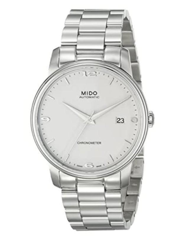 商品MIDO|Mido Baroncelli White Dial Steel Men's Watch M010.408.11.011.00,价格¥6031,第1张图片