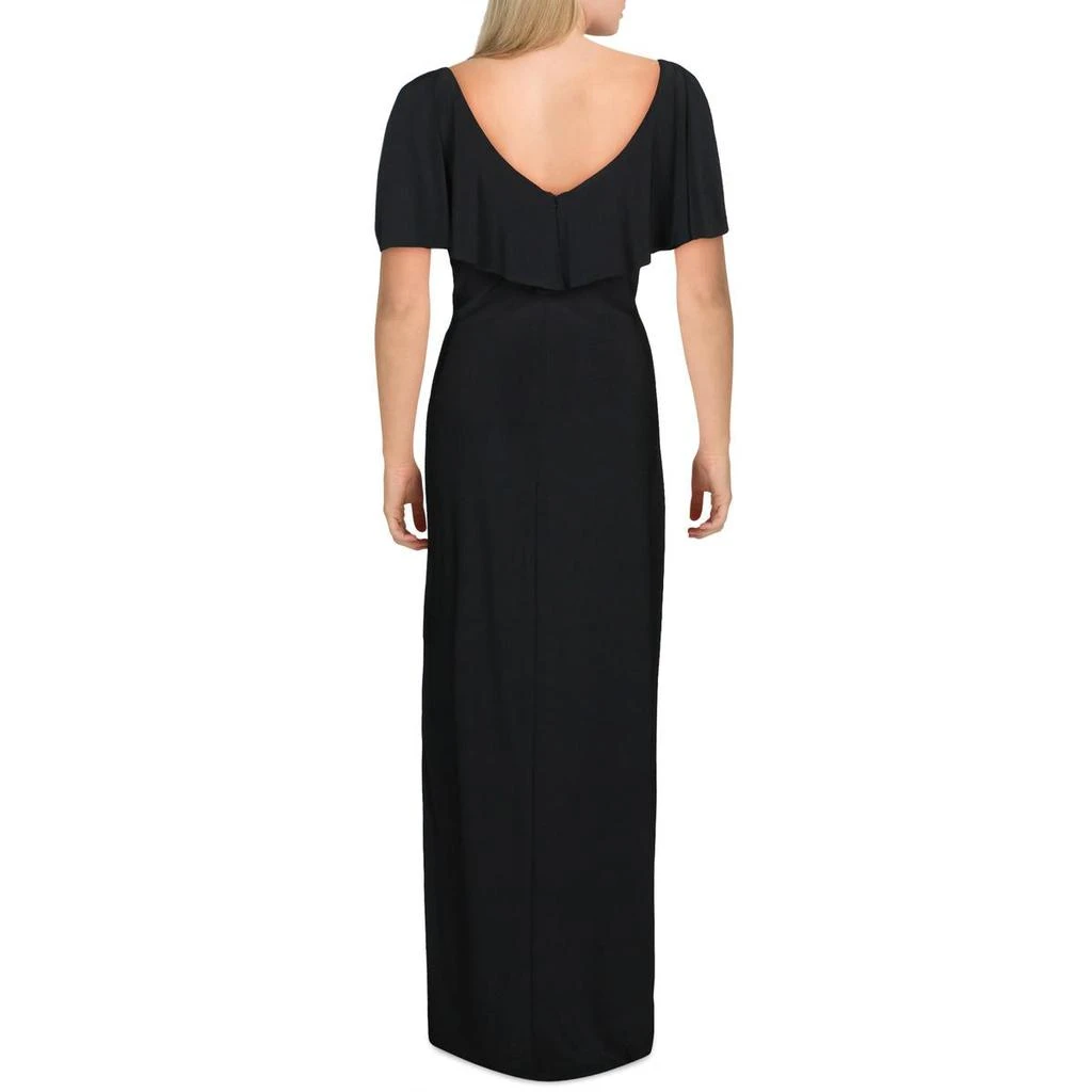 商品Ralph Lauren|Lauren Ralph Lauren Womens Priah Ruffled Cold Shoulder Maxi Dress,价格¥190,第2张图片详细描述