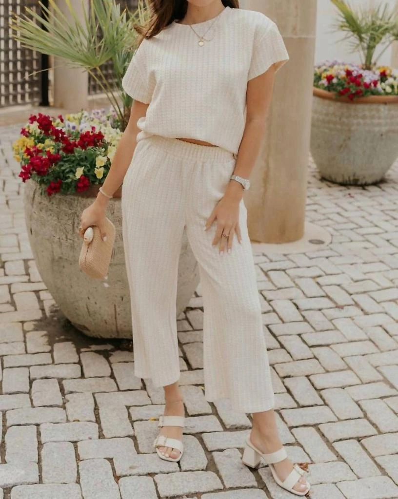 商品Sunland 17|Sunland 17 - Willow Woven Cropped Pants,价格¥330,第1张图片