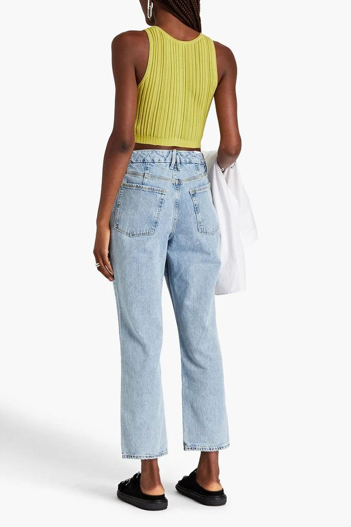 商品Good American|High-rise straight-leg jeans,价格¥334,第3张图片详细描述