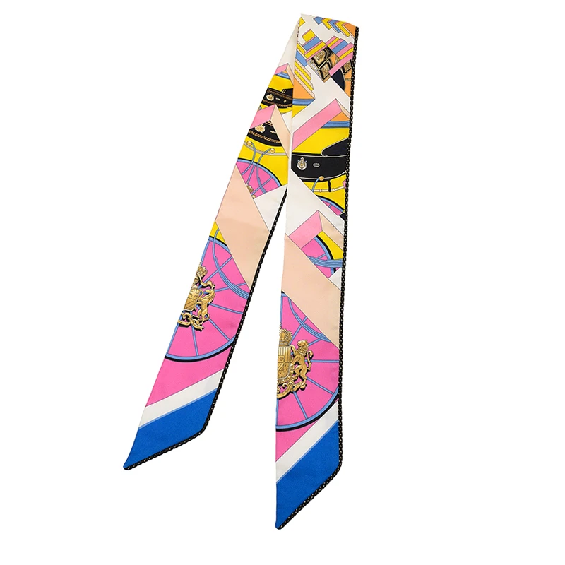 商品Hermes|HERMÈS 粉红色女士围巾 BAGSCARFBN,价格¥2437,第1张图片