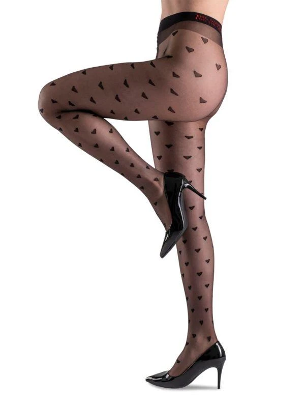 商品LECHERY|1-Pack Sheer Heart Tights,价格¥199,第3张图片详细描述