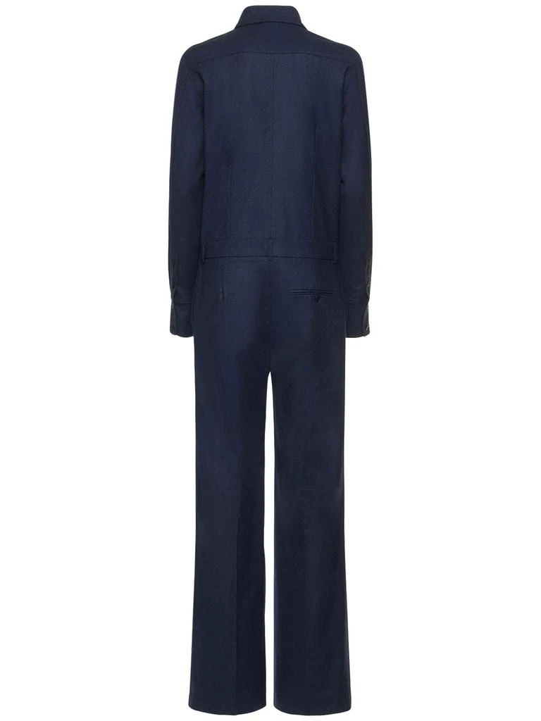 商品Stella McCartney|Casual Wool Flannel Jumpsuit,价格¥6737,第4张图片详细描述