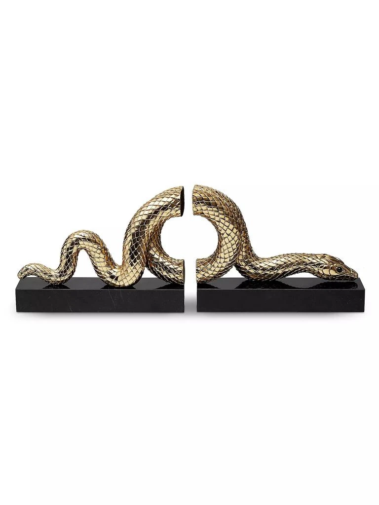 商品L'Objet|Snakes 24K Goldtone Bookends Set,价格¥8205,第1张图片