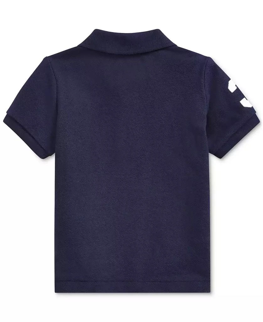 商品Ralph Lauren|Baby Boys Cotton Mesh Pony Logo Polo Shirt,价格¥310,第2张图片详细描述