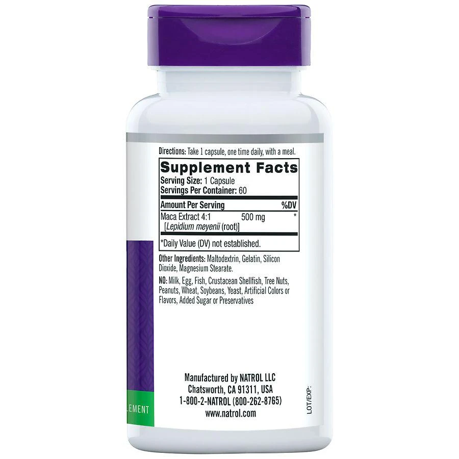 商品Natrol|玛咖 500mg,价格¥25,第2张图片详细描述