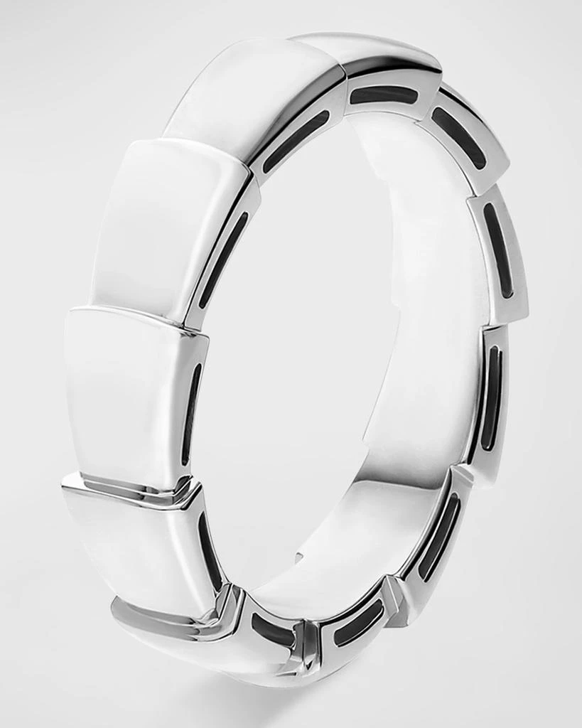 商品BVLGARI|Serpenti Viper Wedding Band Ring in 18k White Gold, EU 50 / US 6.25,价格¥14970,第3张图片详细描述