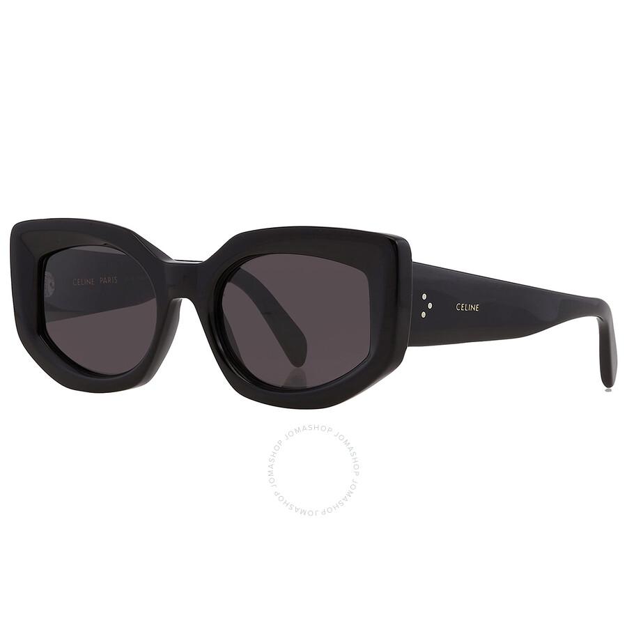 Celine Bold 3 Dots Grey Cat Eye Ladies Sunglasses CL40277I