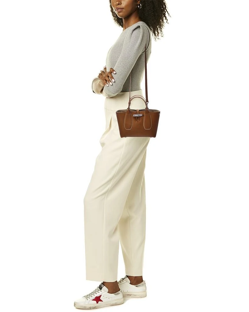 商品Longchamp|Roseau Luxe Leather Tote,价格¥4842,第4张图片详细描述