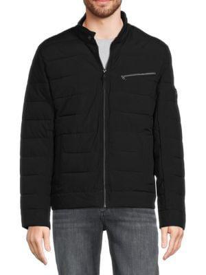 商品Michael Kors|Burbank Quilted Puffer Moto Tech Jacket,价格¥573,第1张图片