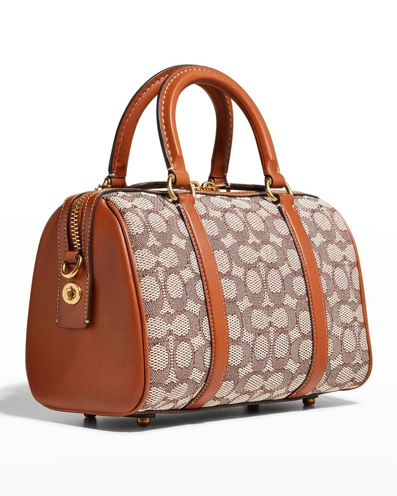 商品Coach|Rogue Monogram Jacquard Satchel Bag,价格¥4407,第3张图片详细描述