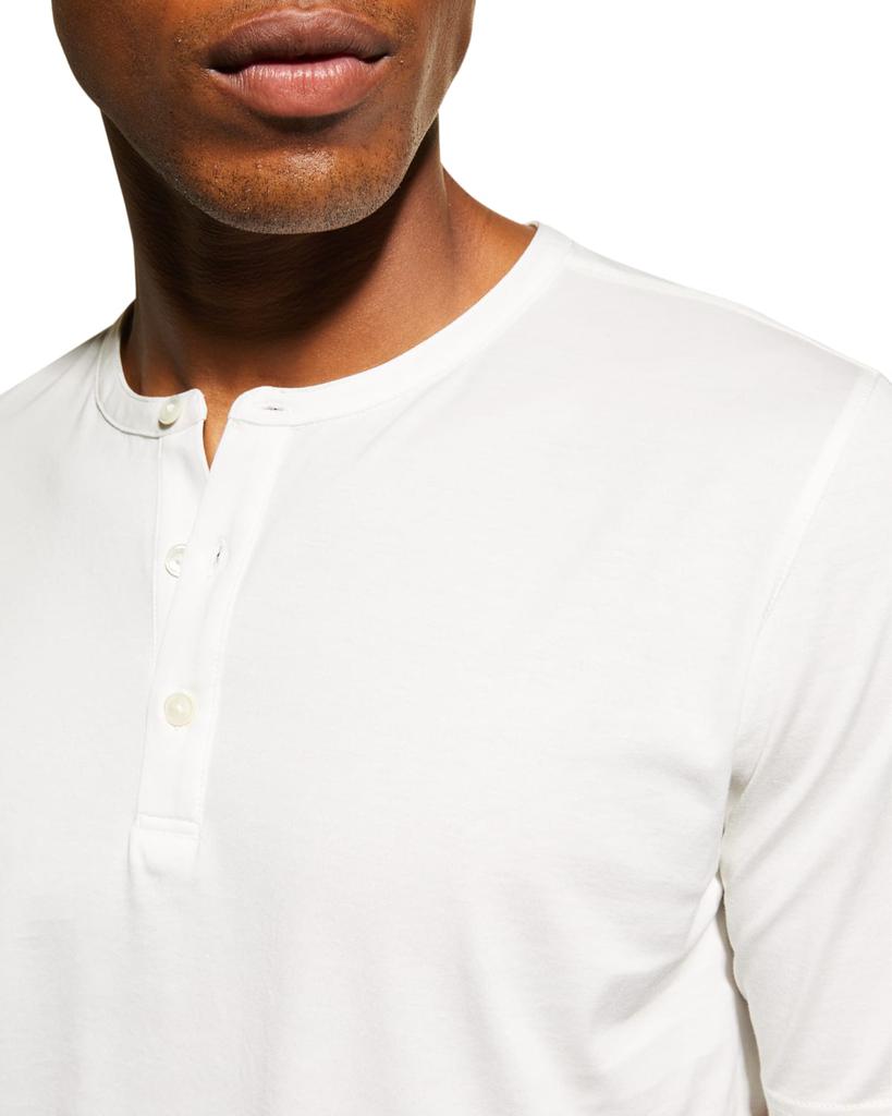 Men's Luxe Cotton Henley Shirt商品第5张图片规格展示