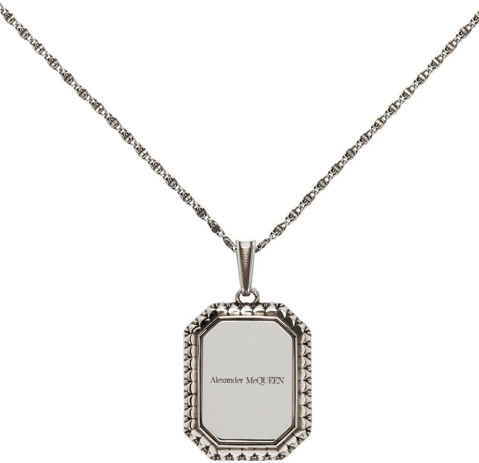 商品Alexander McQueen|Silver Medallion Necklace,价格¥1200,第2张图片详细描述