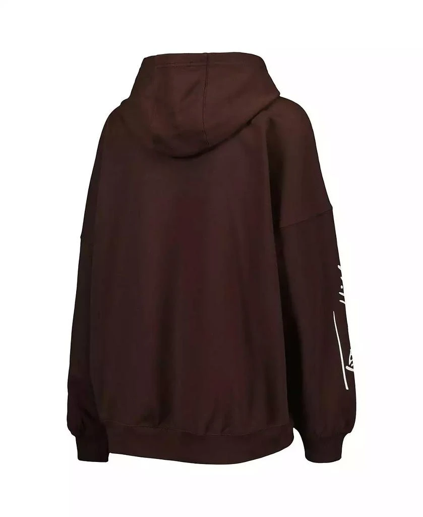 商品Tommy Hilfiger|Women's Brown Cleveland Browns Becca Drop Shoulder Pullover Hoodie,价格¥501,第3张图片详细描述