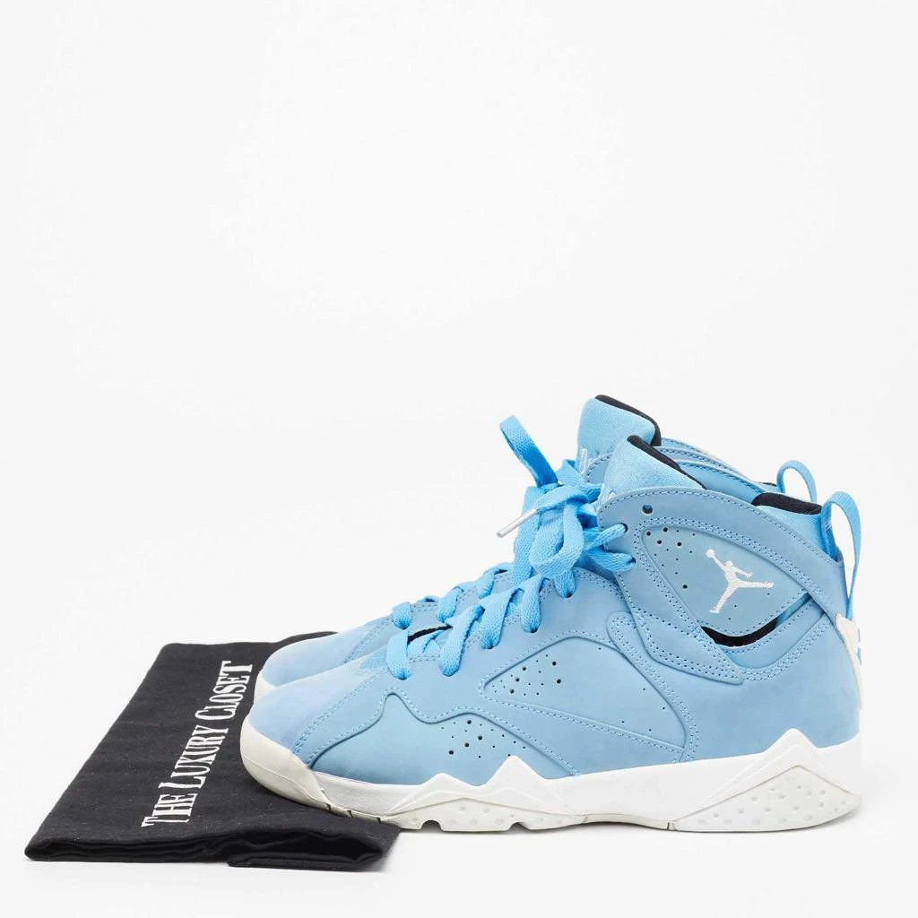 Jordan Blue Nubuck Leather Air Jordan 7 Retro Pantone High Top Sneakers Size 37.5 商品