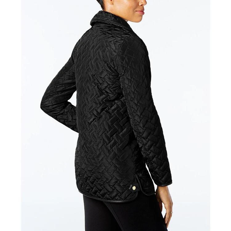 商品Cole Haan|Signature Faux-Leather-Trim Quilted Coat,价格¥898,第2张图片详细描述