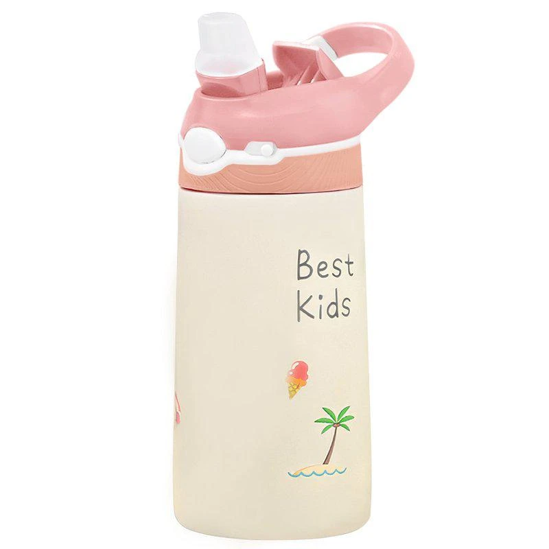 商品Fresh Fab Finds|13.5Oz Insulated Stainless Steel Water Bottle Leak-proof Bottle For Kids,价格¥234,第1张图片