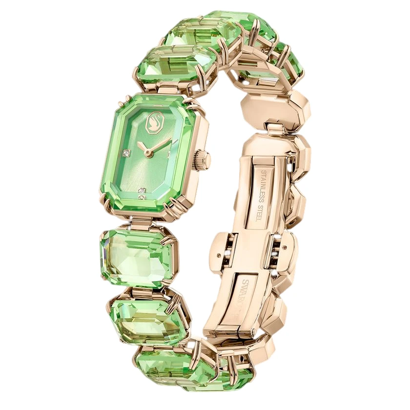 商品[国内直发] Swarovski|施华洛世奇Millenia方糖Uptown系列 腕表 石英机芯 金属表带 23mm 绿色表盘 女款 50m防水 5630834,价格¥3382,第3张图片详细描述