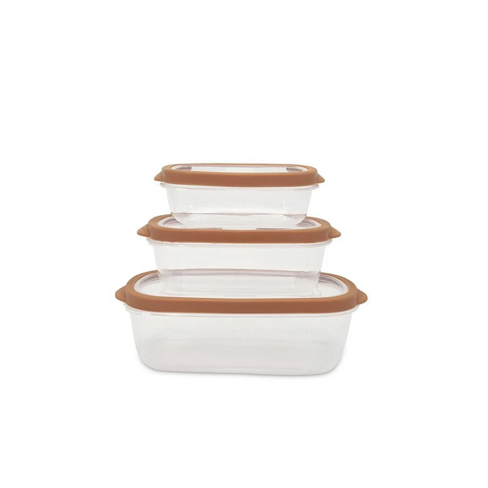 商品Sedona Kitchen|Sedona 6 Piece Rectangle Plastic Storage Container Set,价格¥52,第1张图片