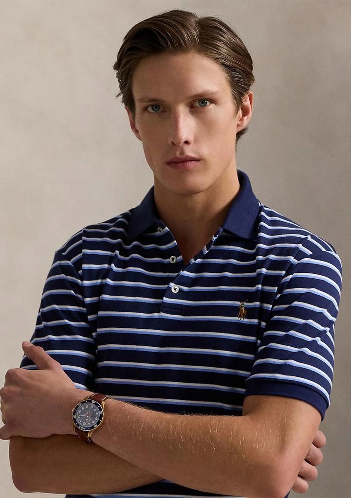 商品Ralph Lauren|Classic Fit Striped Soft Cotton Polo Shirt,价格¥425,第3张图片详细描述