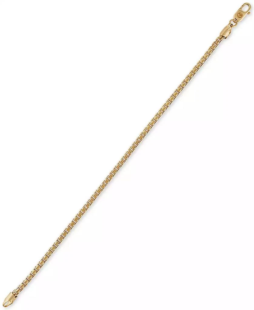 2-Pc. Set Box Link 22" Chain Necklace and Bracelet in 14k Gold-Plated Sterling Silver, Created for Macy's (Also available in Sterling Silver) 商品