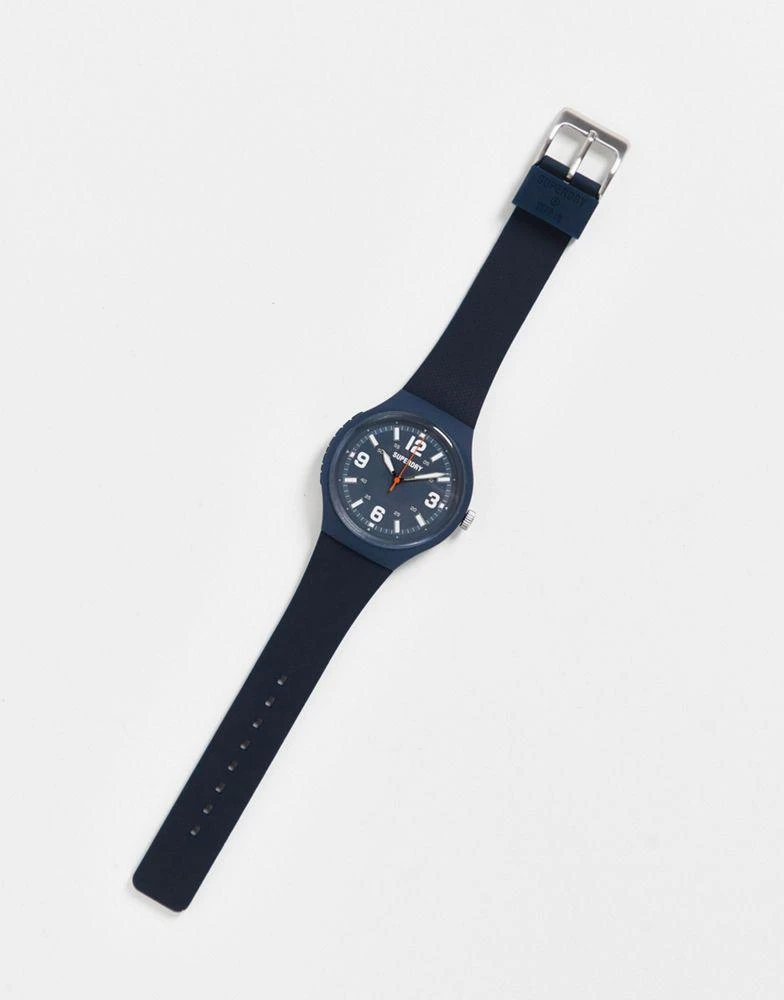 商品Superdry|Superdry silicone strap watch in blue,价格¥100,第4张图片详细描述