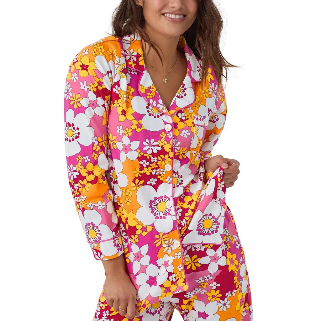 商品Bedhead PJs|Trina Turk x Bedhead Long Sleeve Classic PJ Set,价格¥836,第3张图片详细描述