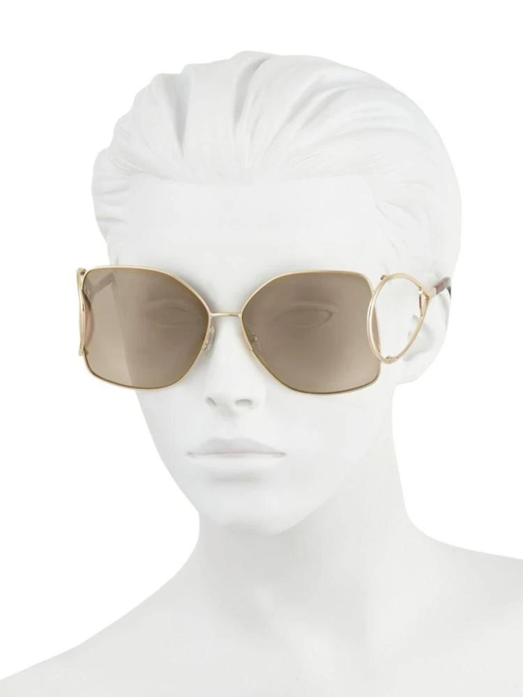 商品Chloé|Jackson Oversized Metal Square Sunglasses,价格¥2974,第2张图片详细描述