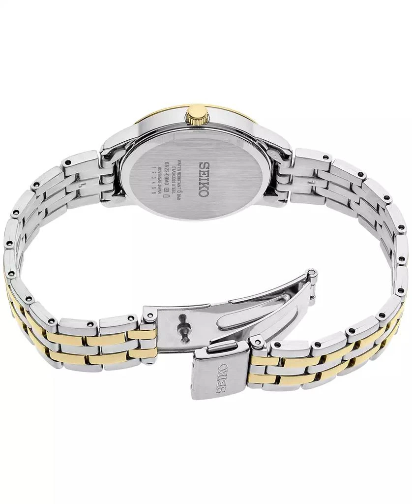 商品Seiko|Women's Essential Two-Tone Stainless Steel Bracelet Watch 30mm,价格¥1675,第3张图片详细描述