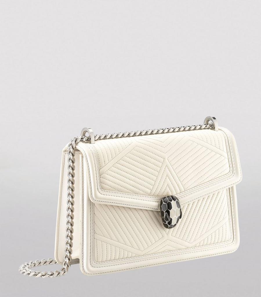 商品BVLGARI|Leather Serpenti Diamond Blast Cross-Body Bag,价格¥20293,第6张图片详细描述