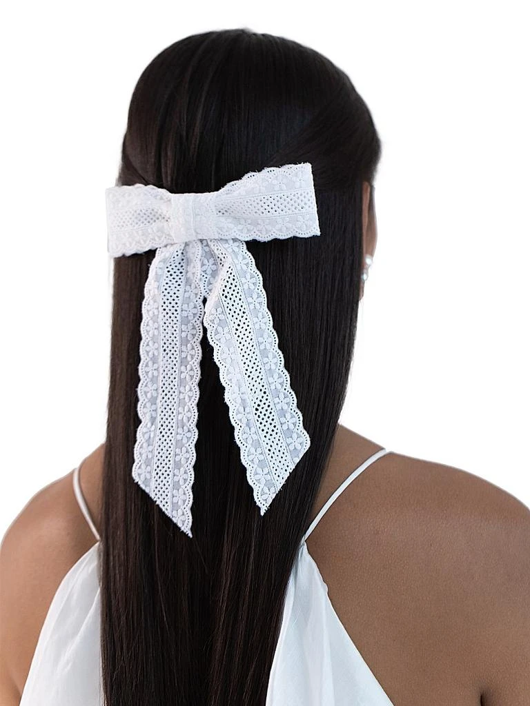 商品Jennifer Behr|Eyelet Bow Barette,价格¥702,第2张图片详细描述
