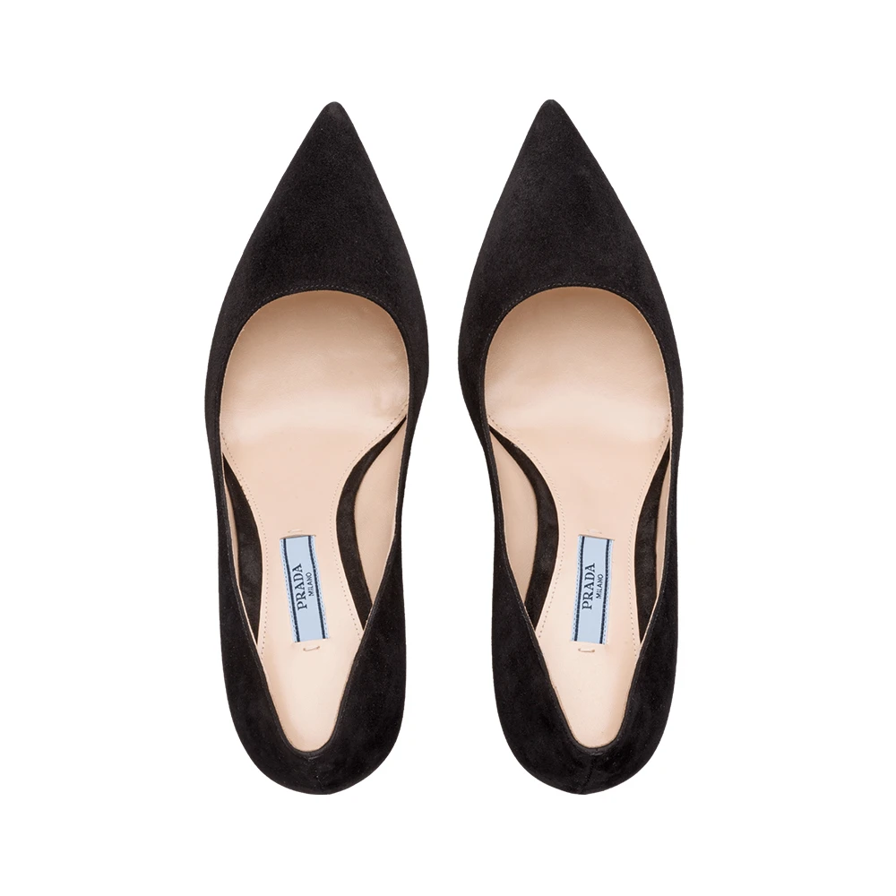 Prada 普拉达 女士黑色皮革高跟鞋 1I834I-008-F0002-F-085 商品