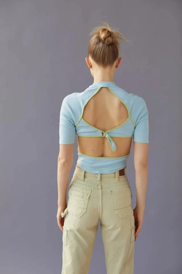 商品Urban Outfitters|UO Nash Open-Back Mock Neck Top,价格¥38,第5张图片详细描述