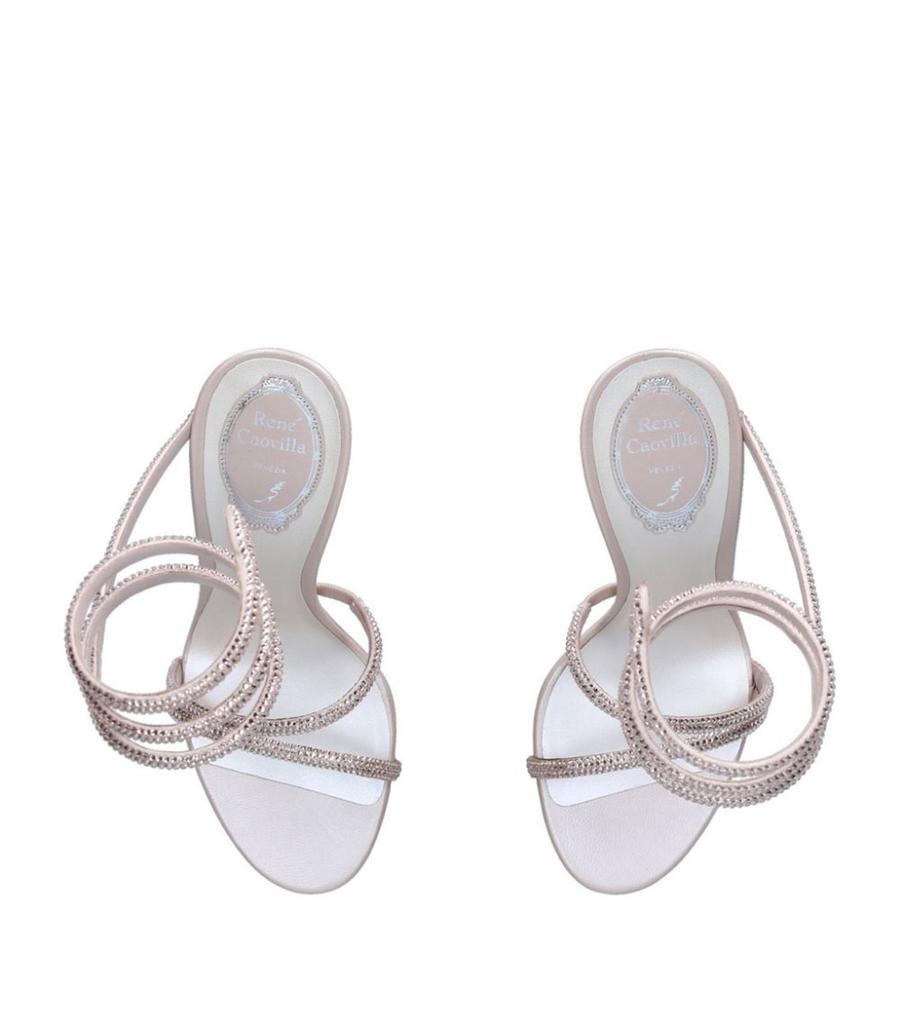 商品Rene Caovilla|Leather Cleo Platform Sandals 120,价格¥9503,第6张图片详细描述