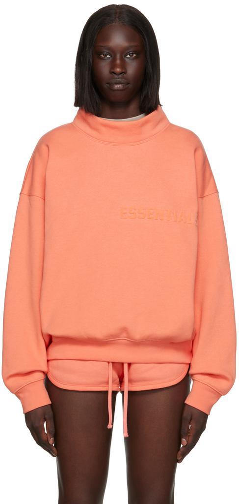 商品Essentials|Pink Mock Neck Sweatshirt,价格¥593,第1张图片